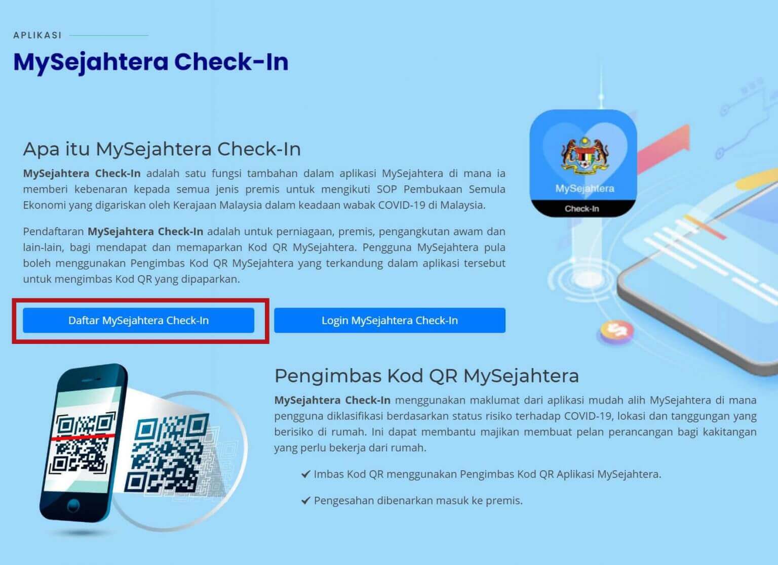 Cara Buat Qr Code Mysejahtera Check In Pelanggan Pelawat Nadz My