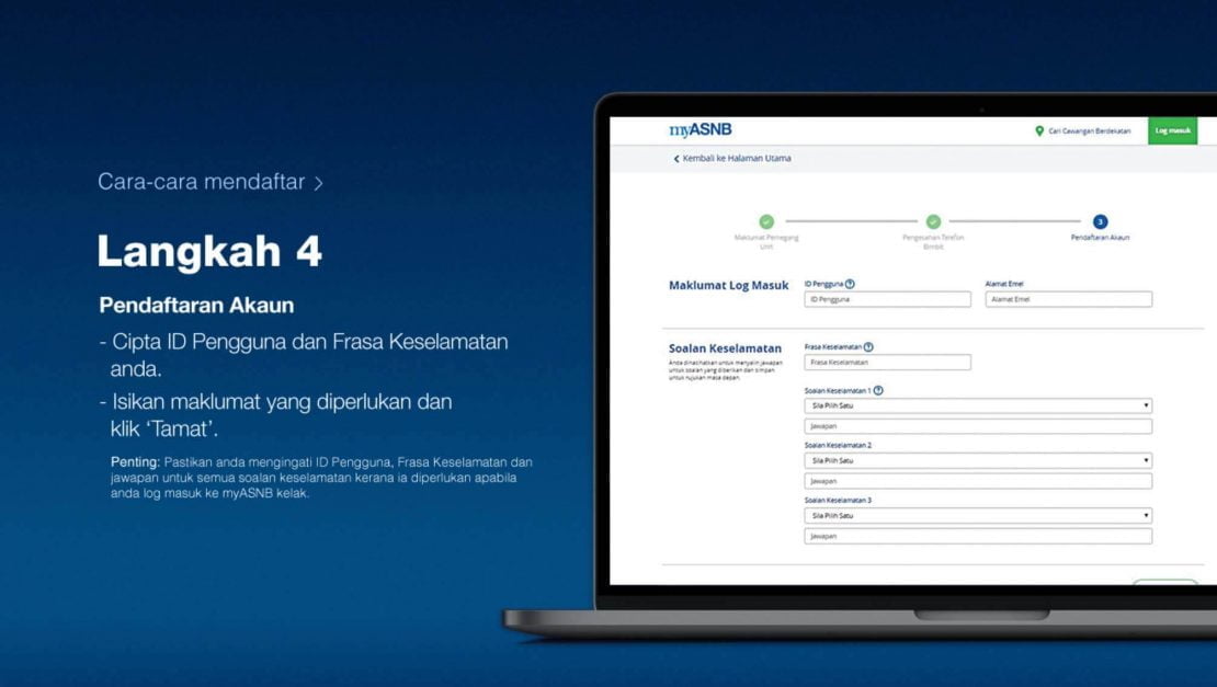 Cara Mendaftar Akaun ASB Secara Online Untuk Semak Baki, Tambah