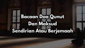 panduan bacaan doa qunut