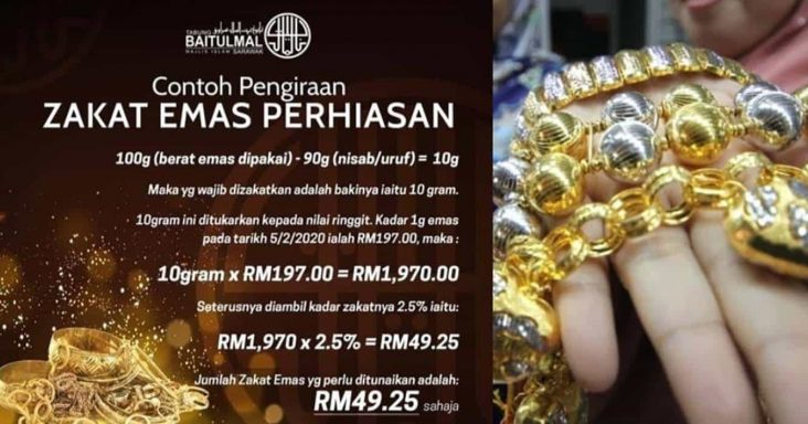 Cara Kira Zakat Emas & Kadar Uruf Emas Setiap Negeri 2022