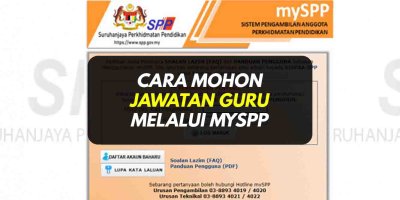 Cara Mohon Jawatan Pegawai Perkhidmatan Pendidikan MySPP