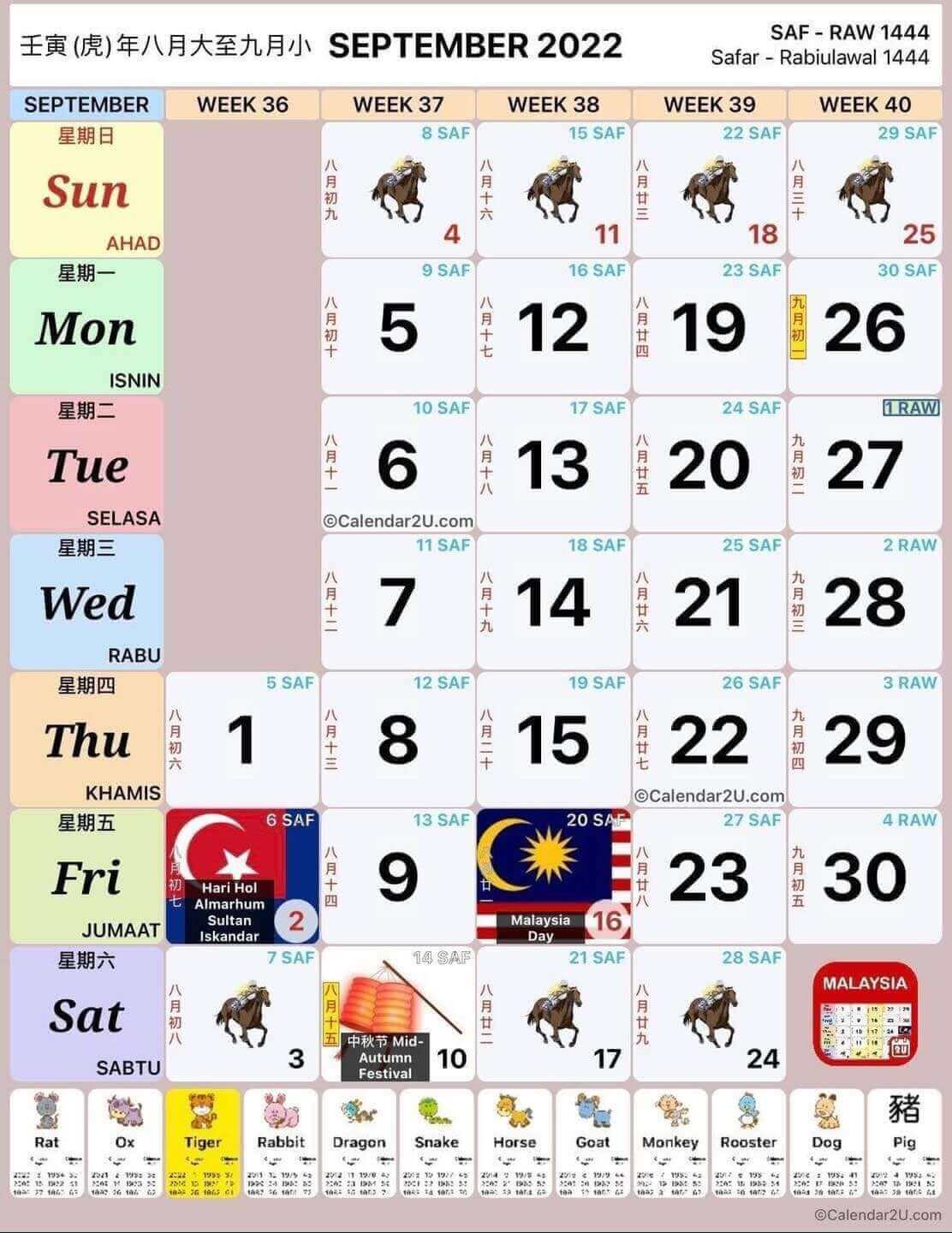 2022 pdf kuda kalendar malaysia Kalendar Kuda