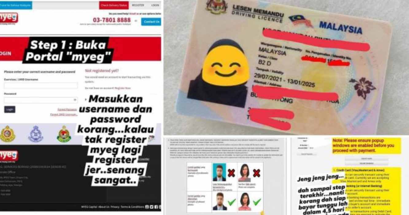 Cara Renew Lesen Memandu Online 2021 Guna MyEG
