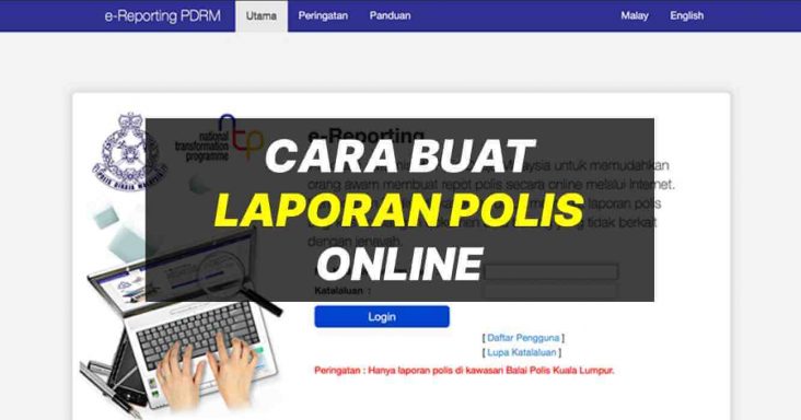 Reporting pdrm e Semakan Online