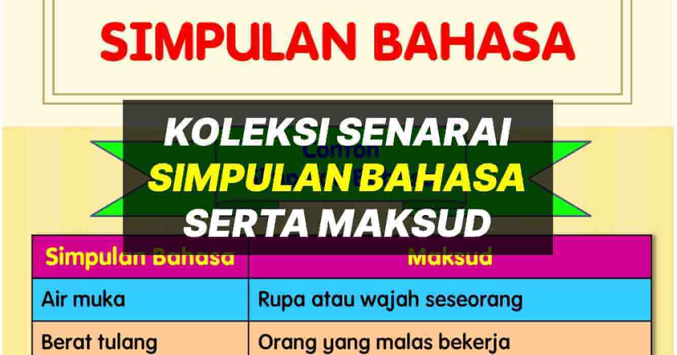 Koleksi Simpulan Bahasa Dan Maksud Simpulan Bahasa