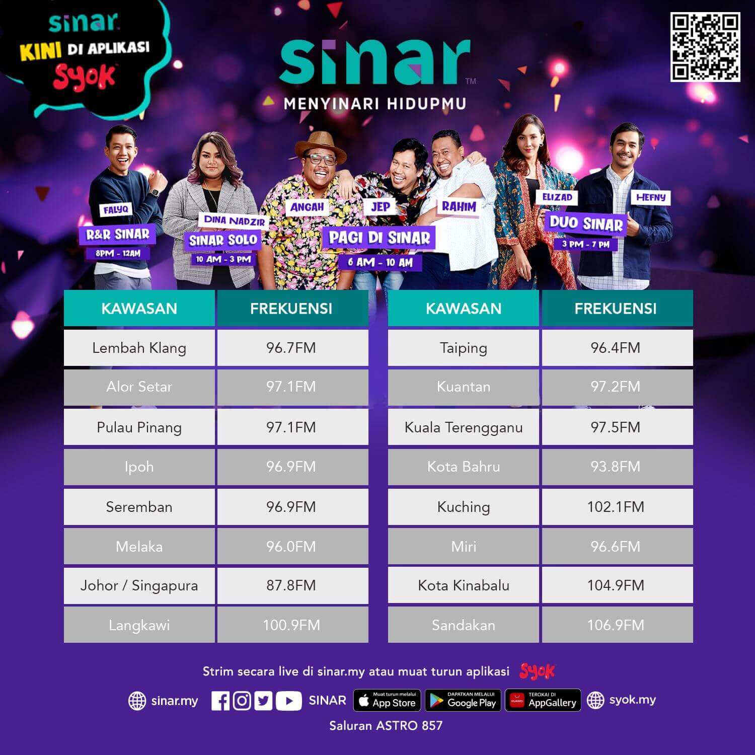 Live on sale radio sinar