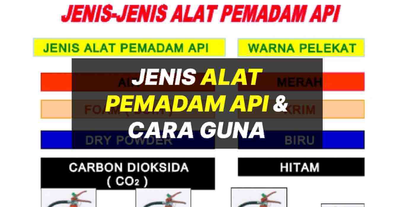 Jenis Alat Pemadam Api Yang Perlu Anda Tahu