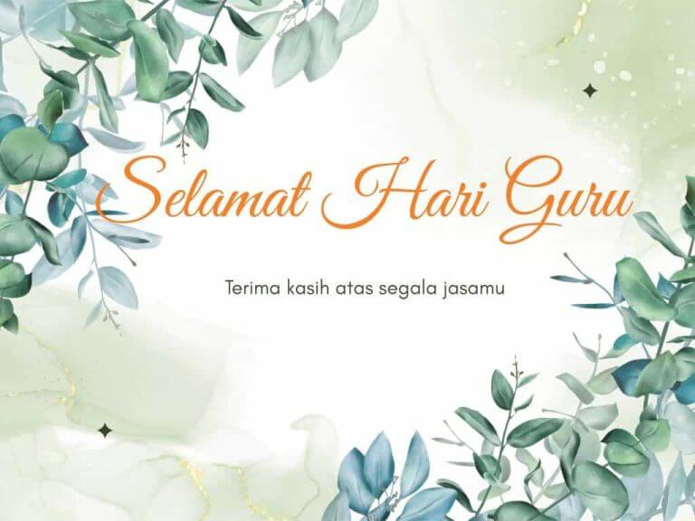 ucapan selamat hari guru