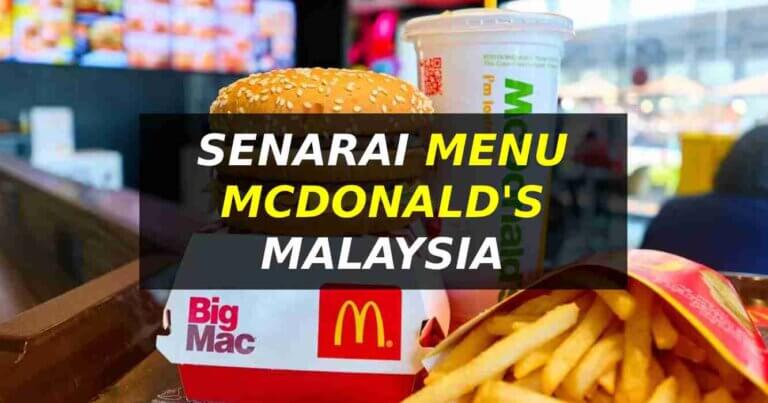 menu mcdonald's malaysia