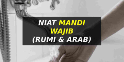Niat Mandi Wajib (Rumi & Arab)