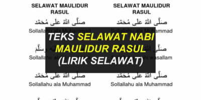 Teks Selawat Maulidur Rasul