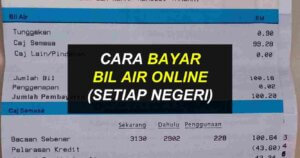 bayar bil air online