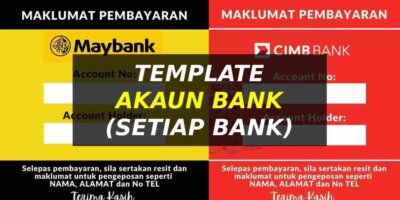 Koleksi Template Akaun Bank Untuk Peniaga Online