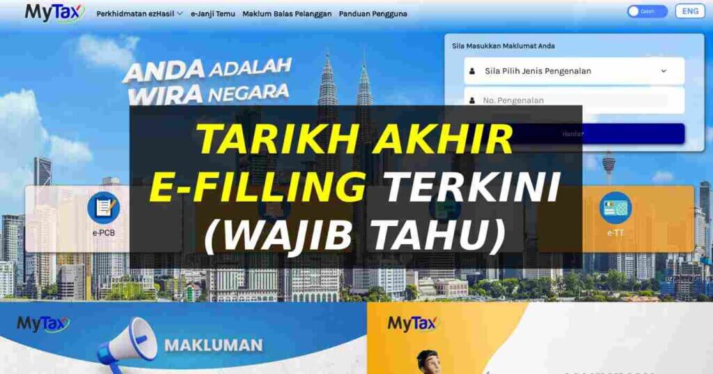 Tarikh Akhir E Filing 2024 Borang Cukai Pendapatan   New Project 14 1024x538 