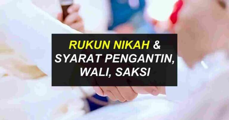 Rukun Nikah & Syarat