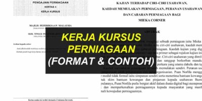 Kerja Kursus Perniagaan & Format Penulisan