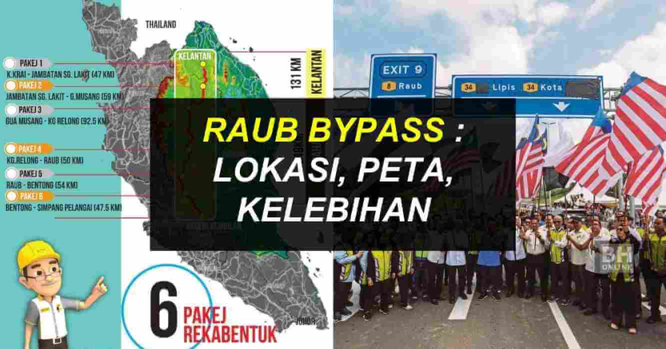 Raub ByPass : Lokasi & Peta Jajaran Lingkaran Tengah Utama